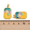 Brass Enamel Pendants KK-L190-012G-01-3