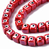 Handmade Porcelain Ceramic Beads Strands PORC-T006-01G-3