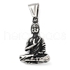 304 Stainless Steel Pendants STAS-V008-07AS-1