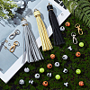   DIY Sports Themed Bracelet Keychain Making Kit DIY-PH0009-36-5