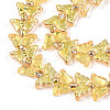 Electroplate Glass Beads Strands EGLA-N012-04M-3