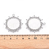 304 Stainless Steel Pendant Cabochon Settings STAS-N114-04P-3