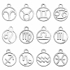 12Pcs 12 Style 201 Stainless Steel Charms STAS-YW0001-33-1