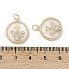 Brass Pendants Pave Shell KK-L208-73G-3