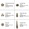 Tibetan Style Alloy and Iron Bead Caps TIBEB-PH0004-13-2