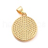 Brass Enamel Pendants KK-P209-03G-RS-5