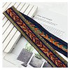 Ethnic Style Embroidery Rhombus Polyester Ribbons PW-WG83240-23-1