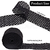 Gorgecraft 5M Flat Black Color Polyester Wave Elastic Cord OCOR-GF0003-85A-2
