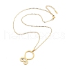 304 Stainless Steel Pendant Necklaces NJEW-P306-04G-2