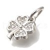 Brass Micro Pave Cubic Zirconia Pendants KK-Q001-12P-2