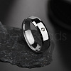 304 Stainless Steel with Crystal Rhinestone Finger Rings FS-WG3A8F6-07-1