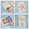 SUPERDANT 1 Set Wooden 2-Ring Loose Leaf Binder Postcard Phote Album Cover DIY-SD0001-02C-4