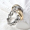 Brass Open Cuff Rings RJEW-D313-05PG-2