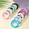 9Pcs Ring Food Grade Eco-Friendly Silicone Beads JX895C-5
