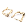 Brass Micro Pave Clear Cubic Zirconia Hoop Earrings for Women EJEW-U029-01G-03-2