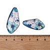4Pcs Transparent Epoxy Resin Butterfly Wings Pendants RESI-C057-07A-3
