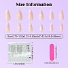 ABS Plastic Full Cover Press On False Nails DIY-CJC0006-12A-2