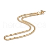 Brass Curb Chain Necklaces NJEW-JN03097-02-1