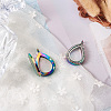 2Pcs 2 Style Alloy Magnetic Locket Pendants PALLOY-TA0002-35M-14