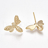 Brass Stud Earring Findings KK-S350-024G-2