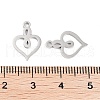 Non-Tarnish 316 Stainless Steel Charms STAS-C096-12G-P-3