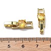 Rack Plating Brass Micro Pave Cubic Zirconia Watch Band Clasps KK-A234-016G-04-3