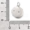 Brass Micro Pave Cubic Zirconia Pendants KK-V007-34P-3