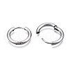 Brass Huggie Hoop Earrings KK-S356-350-NF-3