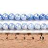 Electroplate Glass Beads Strands GLAA-N010-8mm-02-5