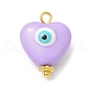 Evil Eye Resin Pendants PALLOY-JF02127-01-2