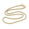 304 Stainless Steel Rope Chain Necklaces NJEW-F226-03G-05-2
