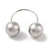 Non-Tarnish 304 Stainless Steel Round Cuff Rings for Women RJEW-G315-09B-P-2