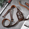 PU Leather Sword Holster Sword Back Sheath for Medieval Renaissance Cosplay Props AJEW-WH0248-583-7