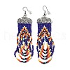 Bohemian Style Tassel Dangle Earrings UJ7824-2-1