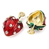 Alloy Enamel With Rhinestone Pendants PALLOY-S032-02B-2