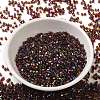 Electroplate Glass Seed Beads SEED-S042-23B-01-2