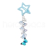 Glass Beads and Alloy Star Snap Hair Clips PHAR-JH00121-4