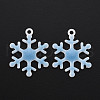Spray Painted Alloy Enamel Pendants ENAM-N055-036B-NR-2