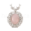 Natural Rose Quartz Pendants G-A226-02P-08-1