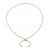304 Stainless Steel Singapore Chain Necklace Making AJEW-JB01334-01-2