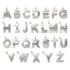 Letter A~Z 304 Stainless Steel Charms STAS-G345-01P-1