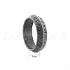 Viking Rune Stainless Steel Finger Rings for Men WGDF4AB-62-2