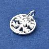 925 Sterling Silver Tree of Life Charms with Jump Rings STER-M119-03S-2