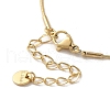 Vacuum Plating 304 Stainless Steel Snake Chain Necklaces NJEW-C045-06B-G-3