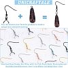 Unicraftale 50Pcs 5 Style 304 Stainless Steel Earring Hooks FIND-UN0001-32-5