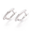 Brass Hoop Earring Findings KK-N267-23B-P-1