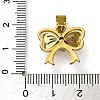 304 Stainless Steel Cubic Zirconia Pendants STAS-U018-01G-3