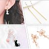 Unicraftale Plastic Clip-on Earring Findings STAS-UN0001-21-6