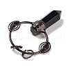 Natural Obsidian Faceted Pointed Bullet Big Pendants G-A221-02A-2