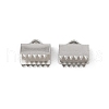 304 Stainless Steel Ribbon Crimp Ends STAS-E471-05I-P-1
